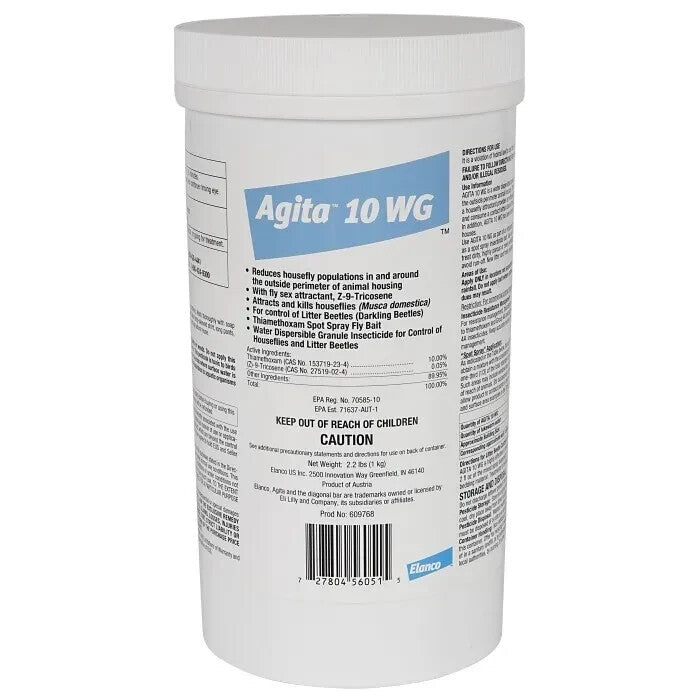 new Agita 10WG 2.2lbs EPA Reg #70585-10 houseflies Darkling Beetles