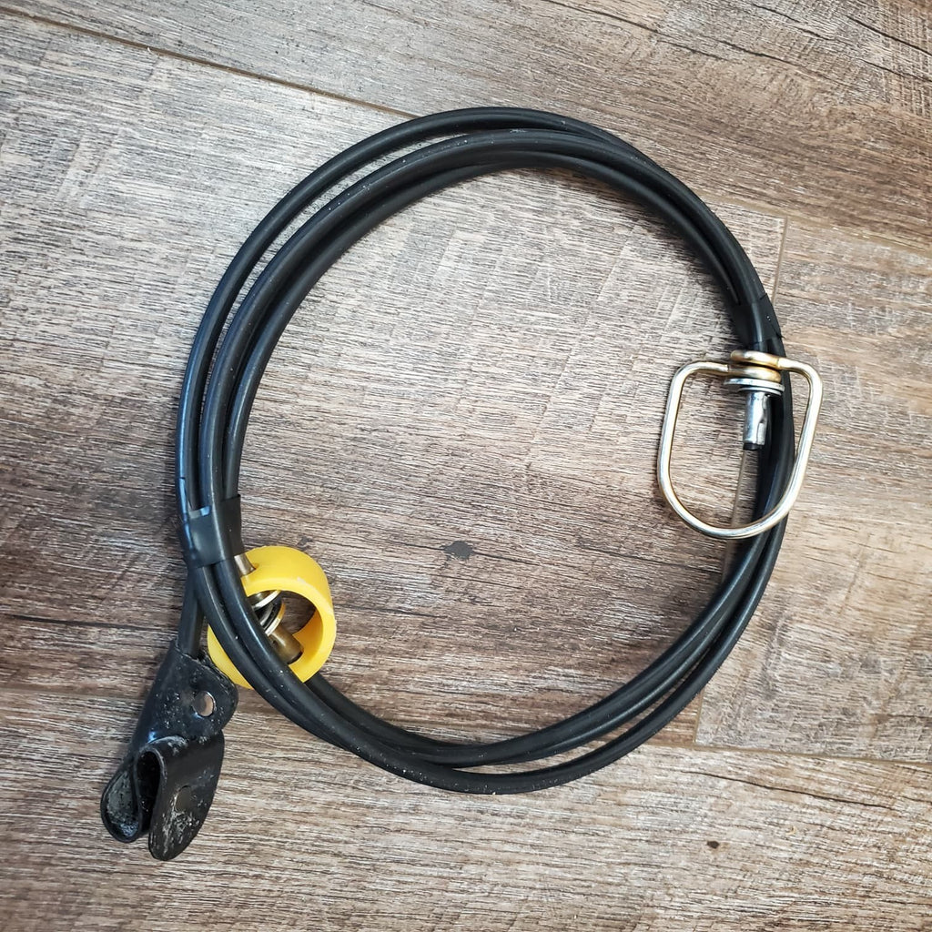 Poultry Tie Cords 7' nylon cord SLIP Hitch on Rubber Cord with Metal