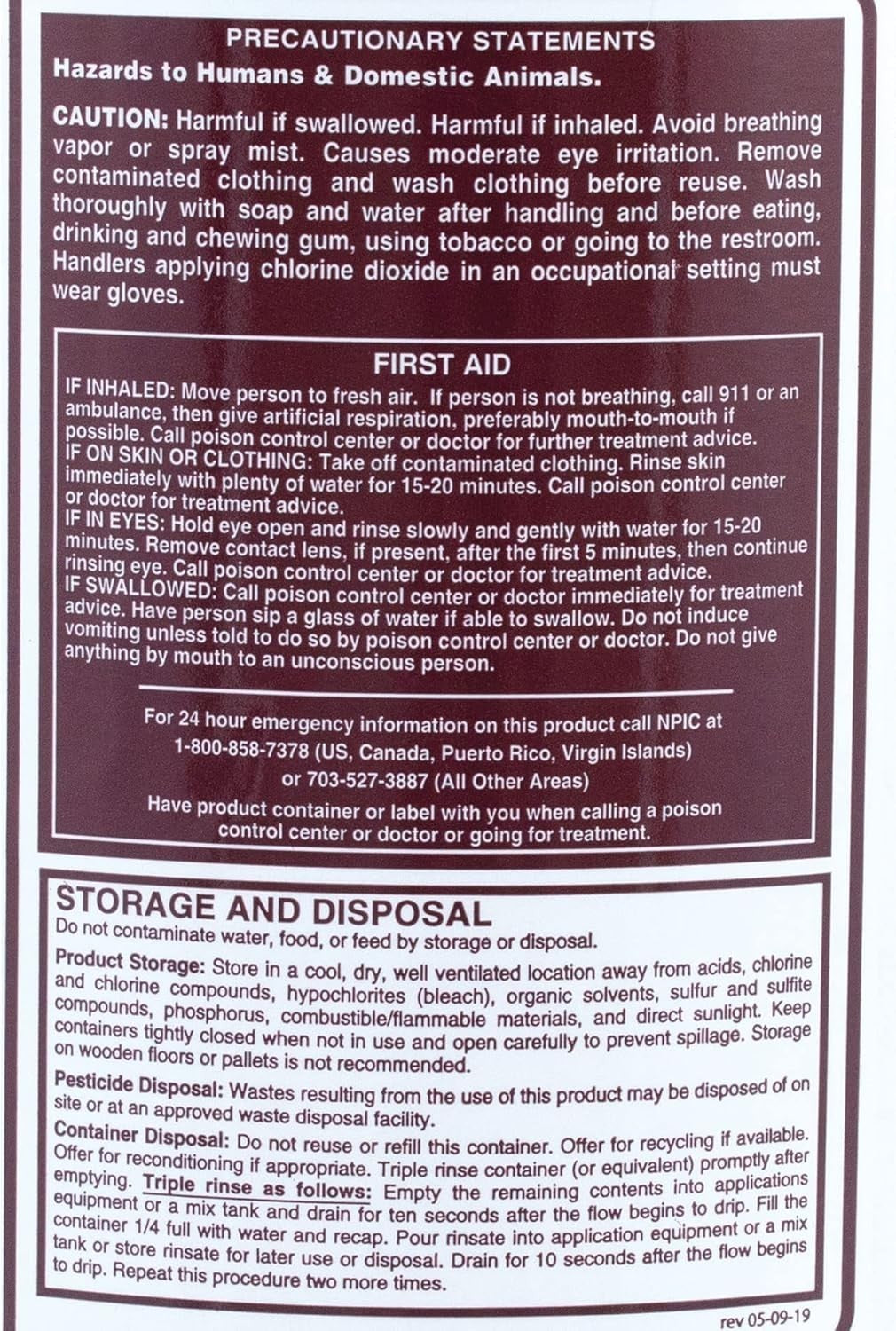 Oxine AH Disinfectant Gallon Poultry Livestock Cleaner