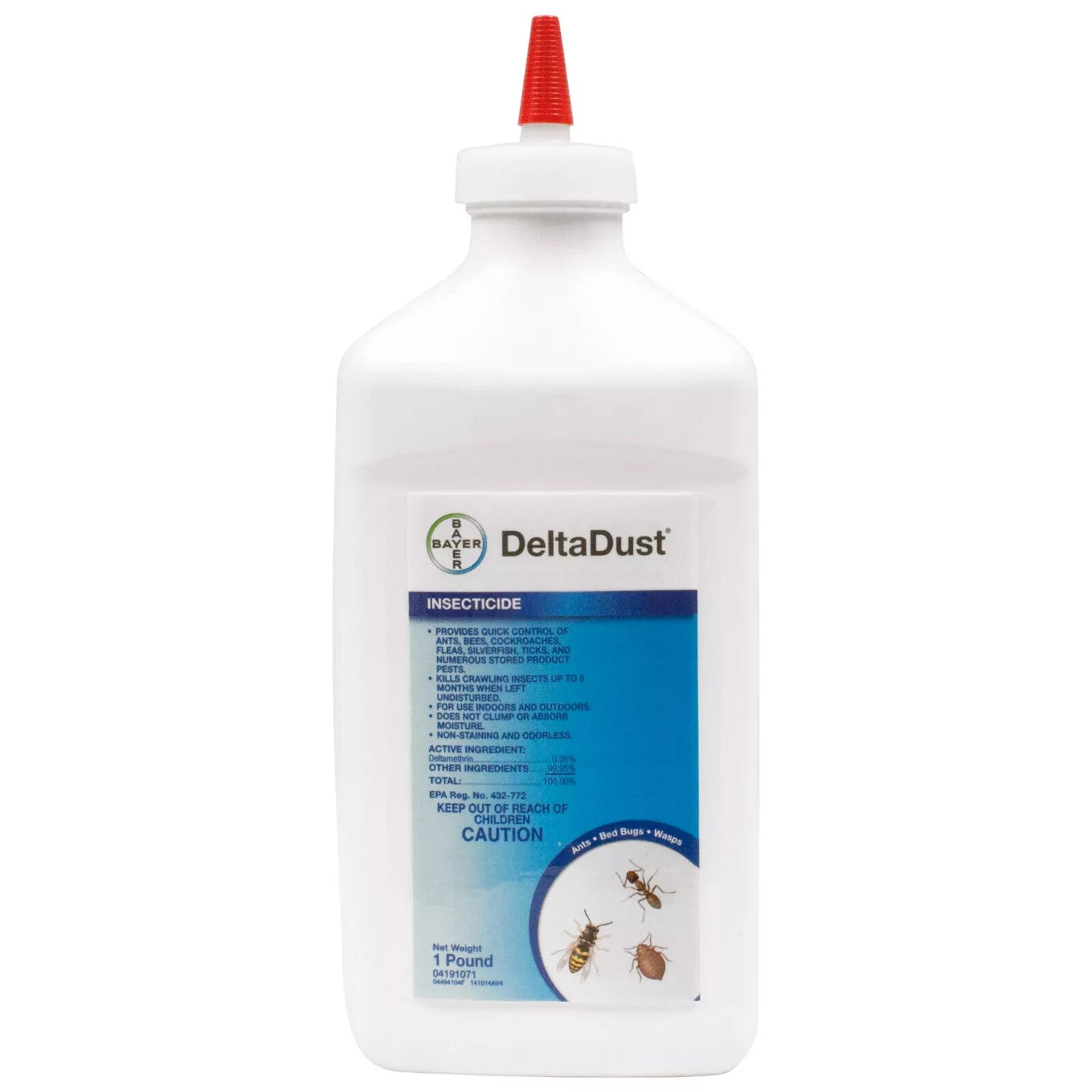 Delta Dust 1 lb Control Cockroaches Ants Bed Bugs Beetles 100% waterproof