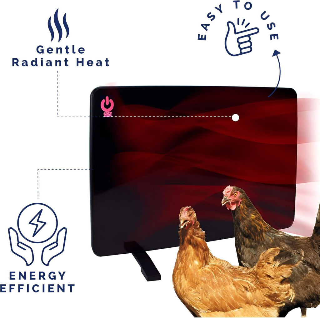 Cozy Coop Chicken Coop Heater, 200-Watt, Safe Radiant Space Heat