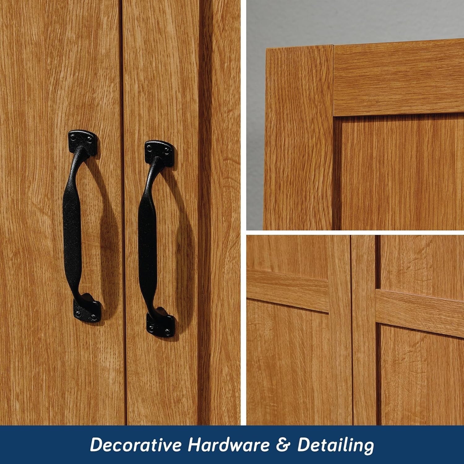Storage Cabinet, Pantry Cabinet Kitchen Storage with Adjustable Shelves, Bathroo