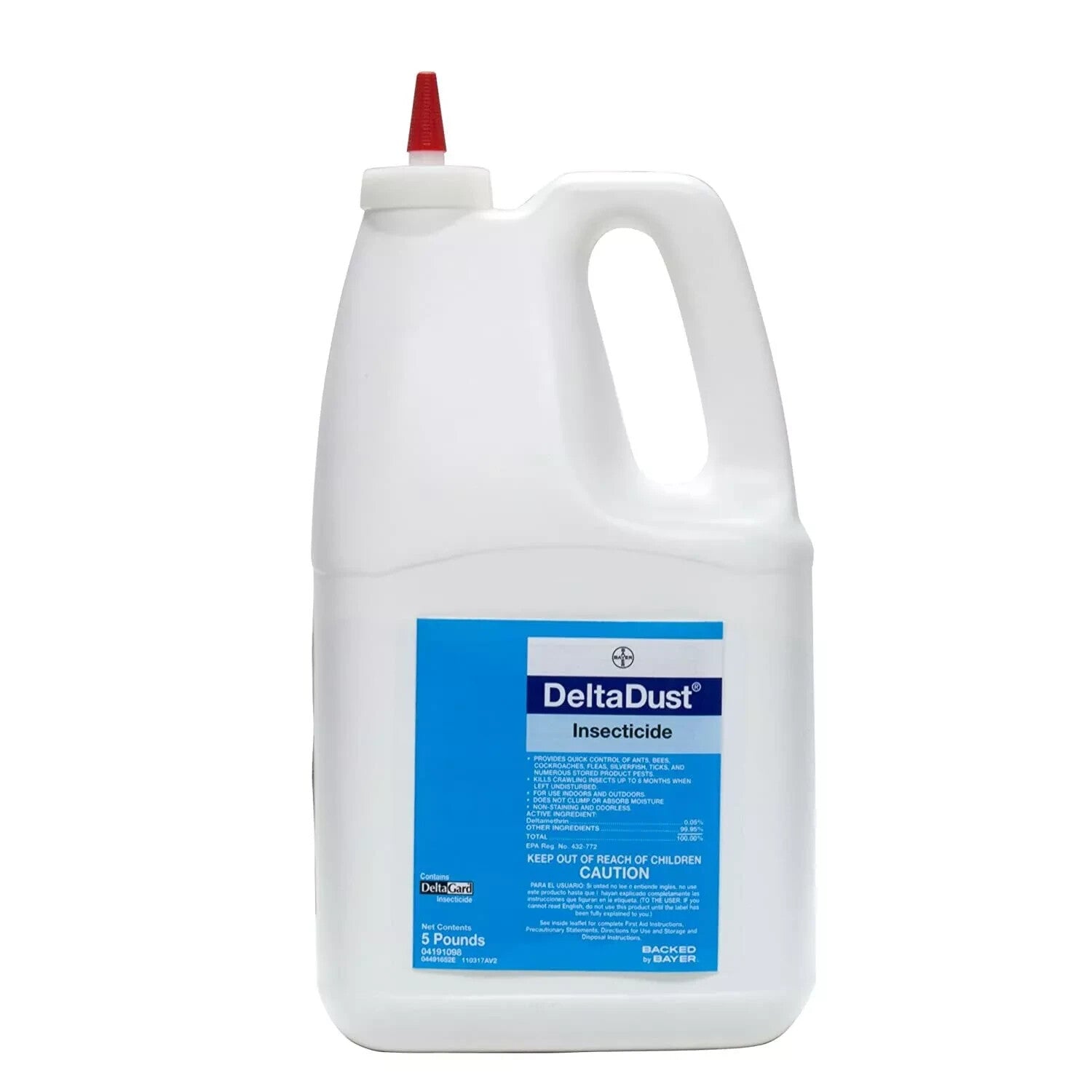 Delta Dust 5 lb Control Cockroaches Ants Bed Bugs Beetles 100% waterproof