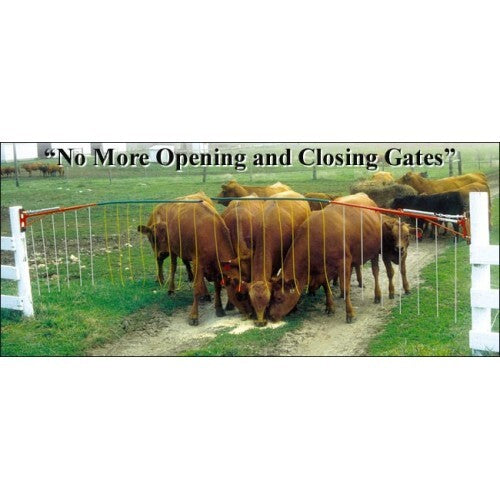 Drive-Thru Electric Gate for Livestock Holding No more opening and closing