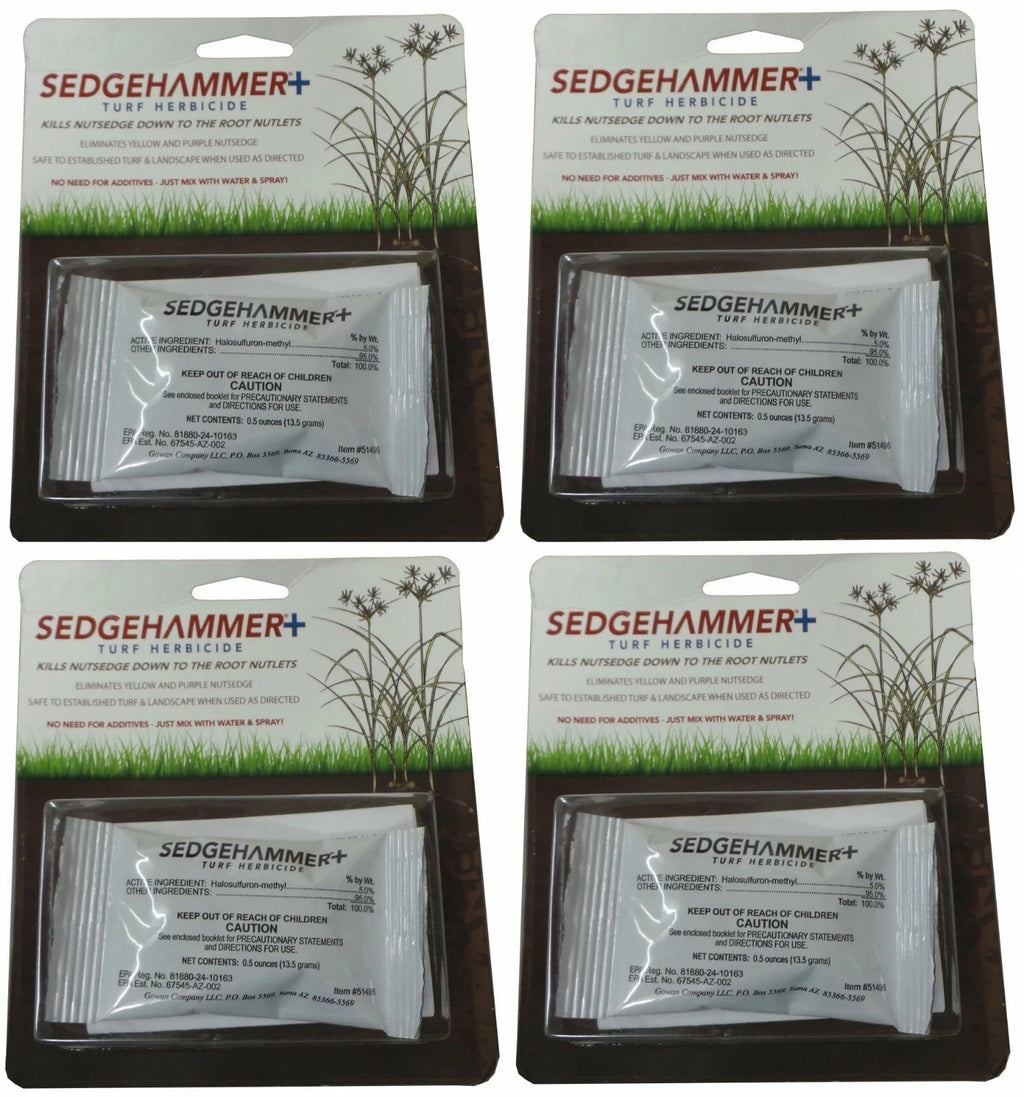 Sedgehammer + Plus Turf Herbicide 5% Halosulfuron (Nutsedge Control) - 4 Packets