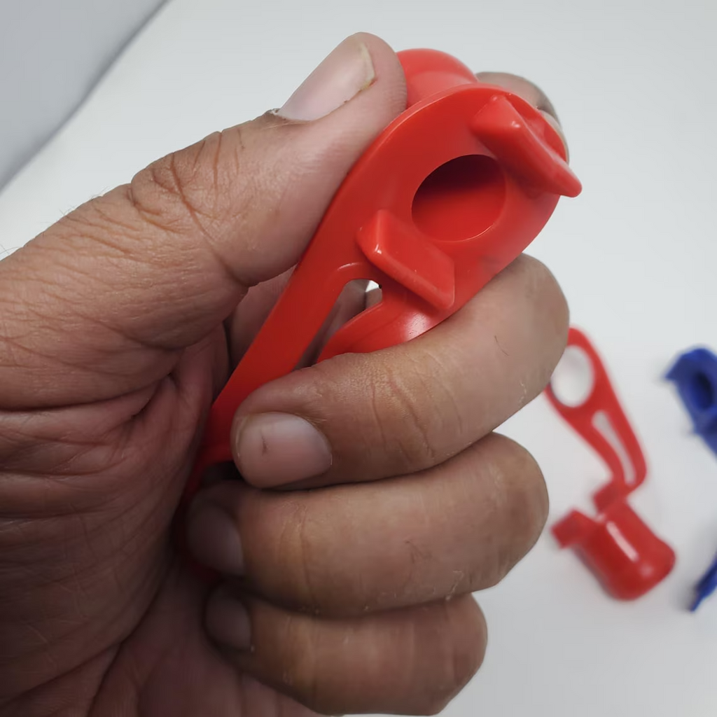 Silicone  Poultry Handling Gloves with Protective Caps  Adjustable Rooster Safe