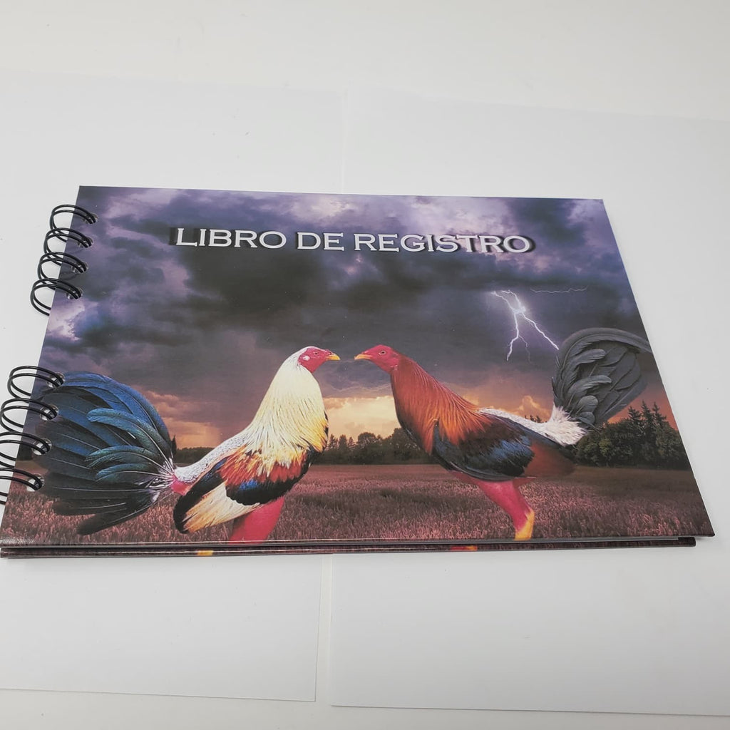 Spanish rooster Breeding Record Book Spiral Bound Poultry Log Chicken Register