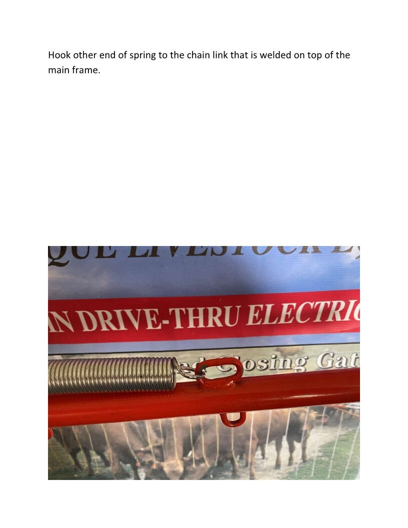 Drive-Thru Electric Gate for Livestock Holding No more opening and closing