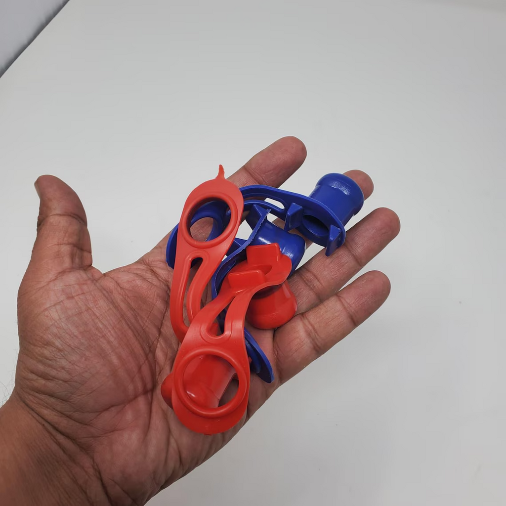 Silicone  Poultry Handling Gloves with Protective Caps  Adjustable Rooster Safe
