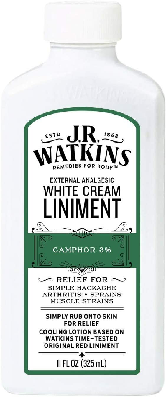 new JR Watkins White Cream Liniment 11 Ounce