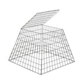 Chicken Cage Collapsible 30 in. H and 30 in. at the widest point at the base
