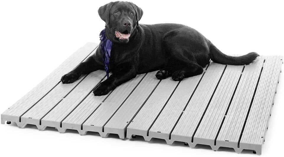 Kennel Deck dog kennel plastic outdoor dog pen floor 2 pieces of 2' x 4'