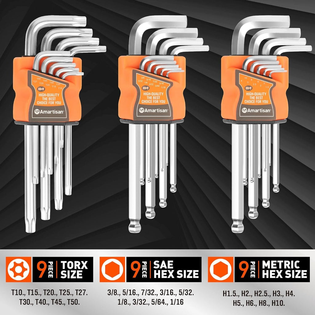 Magnetic Screwdrivers Set Plastic Racking DIY Tools Set Tools for Men 175 piece