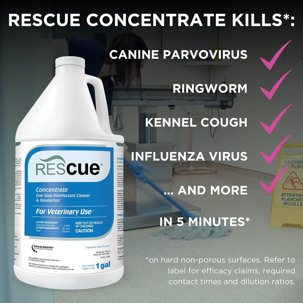 One-Step Veterinary Cleaner Deodorizer Kennel Cage Floor 1 Gallon