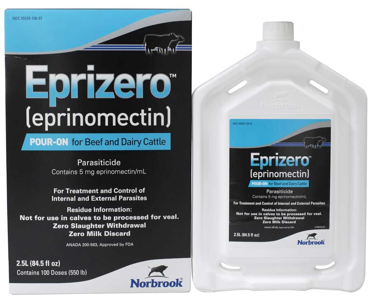 newEprizero Pour-On Beef & Dairy Cattle 39 species of internal and external 2.5L
