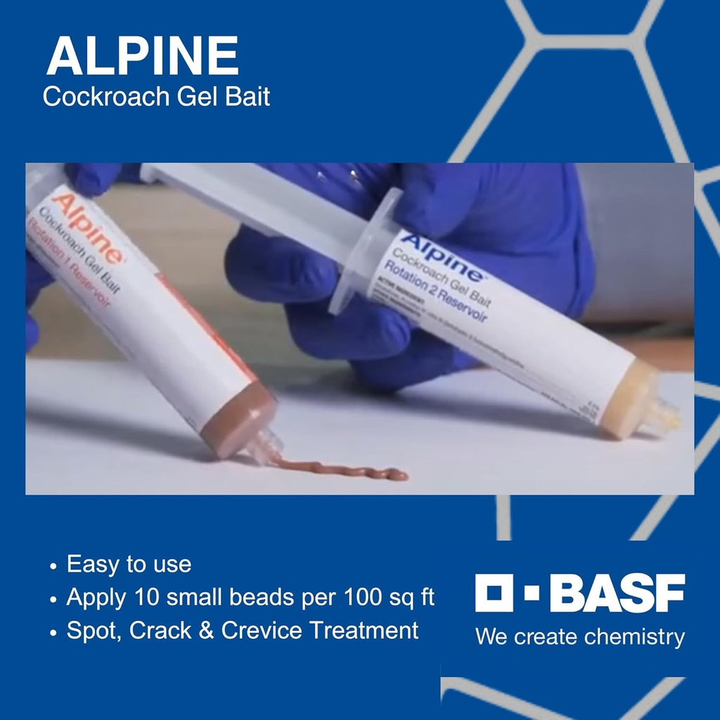 4 Tubes Alpine Cockroach German Roach Control Gel Bait Rotation2  120 grams