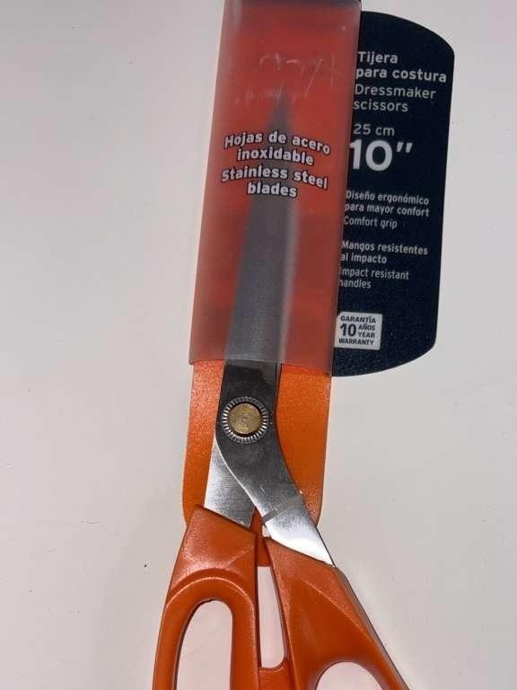 Truper Scissors Seam 10' for Gamefowl Stainless Steel Blades Ideal for Cutting M