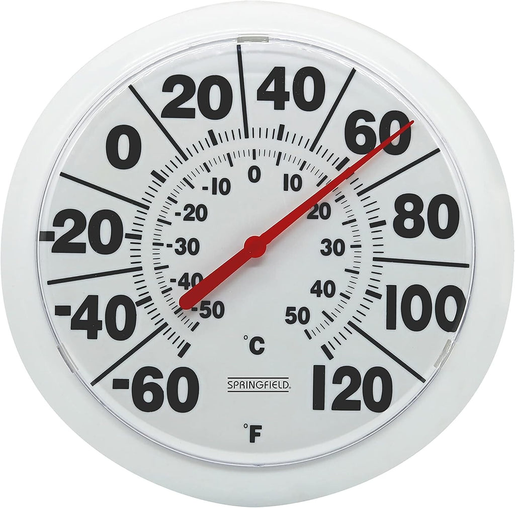 Springfield Indoor Outdoor Big and Bold Dial Thermometer Wireless Thermometer