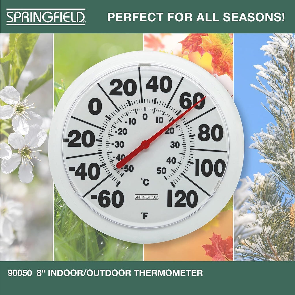 Springfield Indoor Outdoor Big and Bold Dial Thermometer Wireless Thermometer