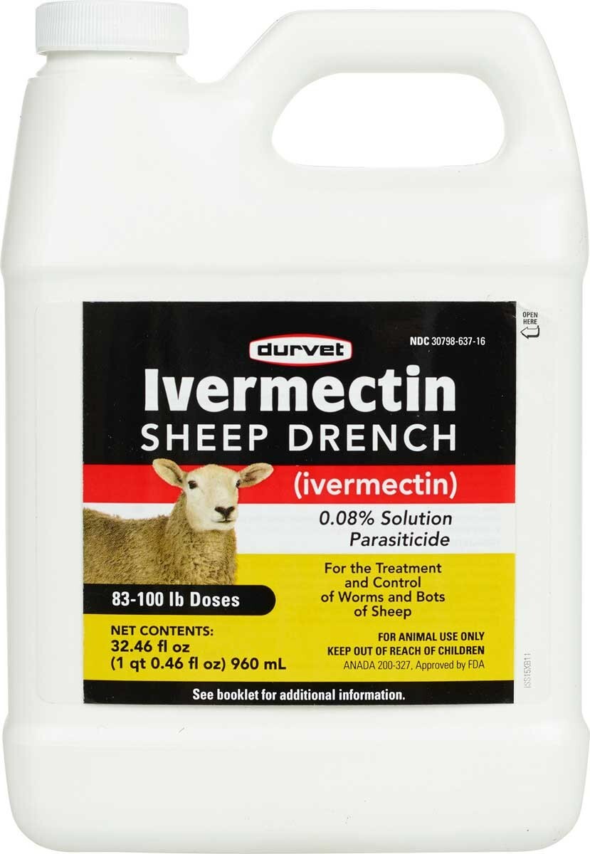 Durvet Sheep Drench Dewormer Wormer 32 fl oz 960ml