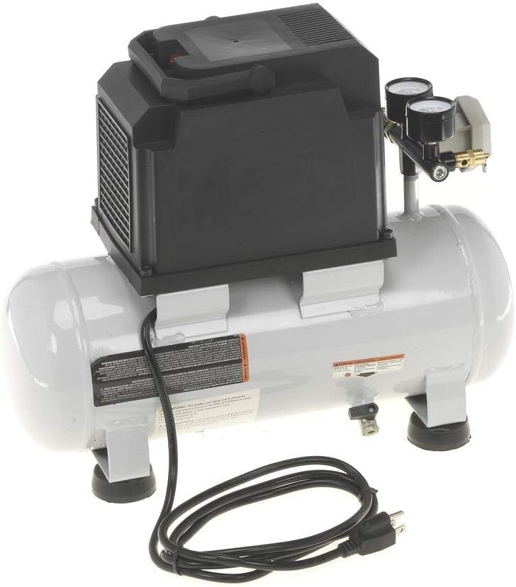 New 1/3 HP 2 Gallon Oil-Free Hotdog Air Compressor