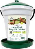 Large Flock Easy Fill Poultry Drinker 6.25 Gallon BPA Free Waterer