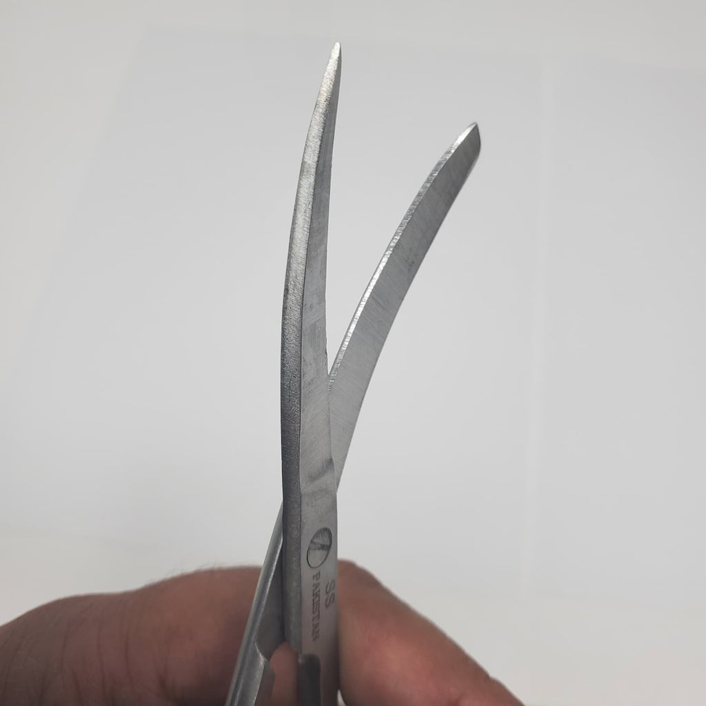 6.5" Curved Blade Stainless Steel Scissors  Tijeras de aseo y uso general para a