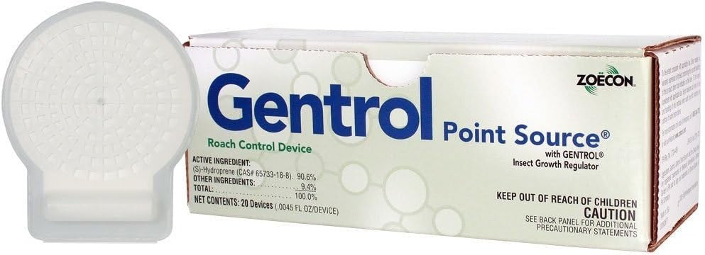 Zoecon Gentrol Point Source Cockroach Device 1 box (20 devices) Discreet Disc