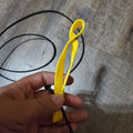Doubled Nylon hitch on nylon cord with metal swivels ~8' for Roosters Gamebirds