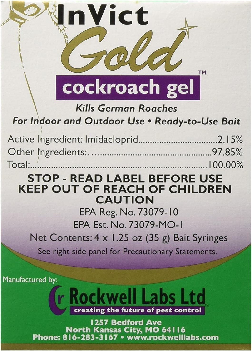 new 8 Tubes Gold German Roach Control Cockroach Bait Gel 35 gram tubes