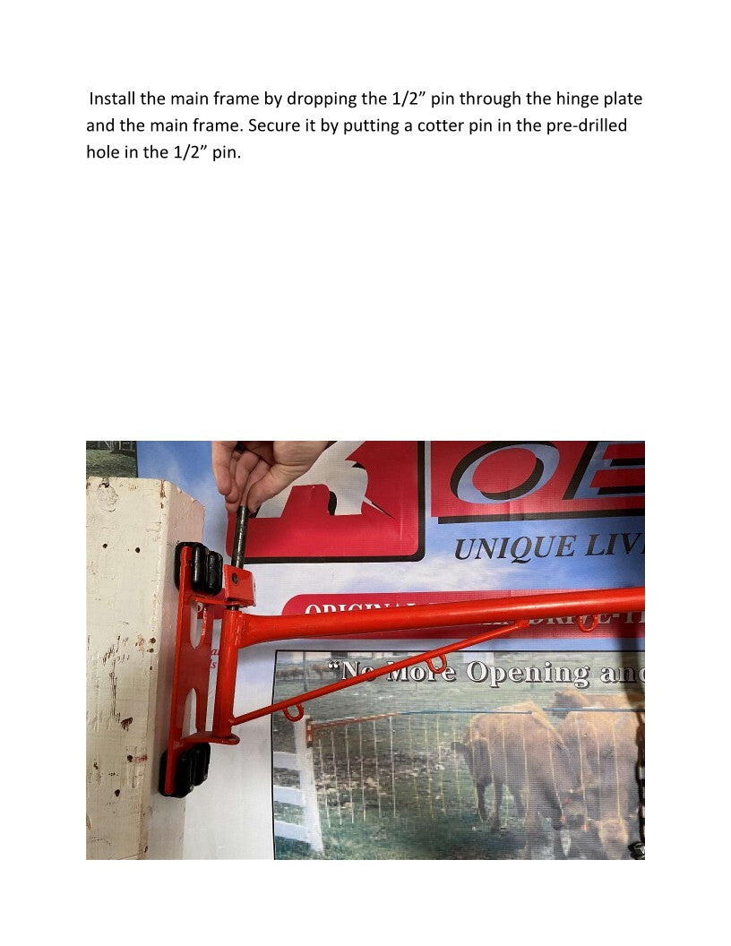 Drive-Thru Electric Gate for Livestock Holding No more opening and closing