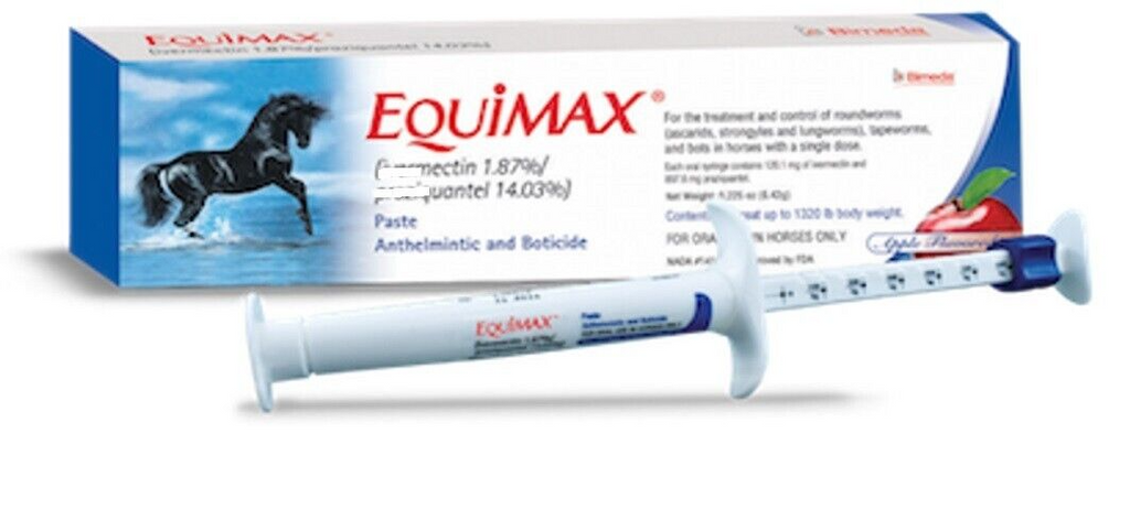New Box Paste Horse Dewormer Apple Flavor dur vet equi max 12 pack