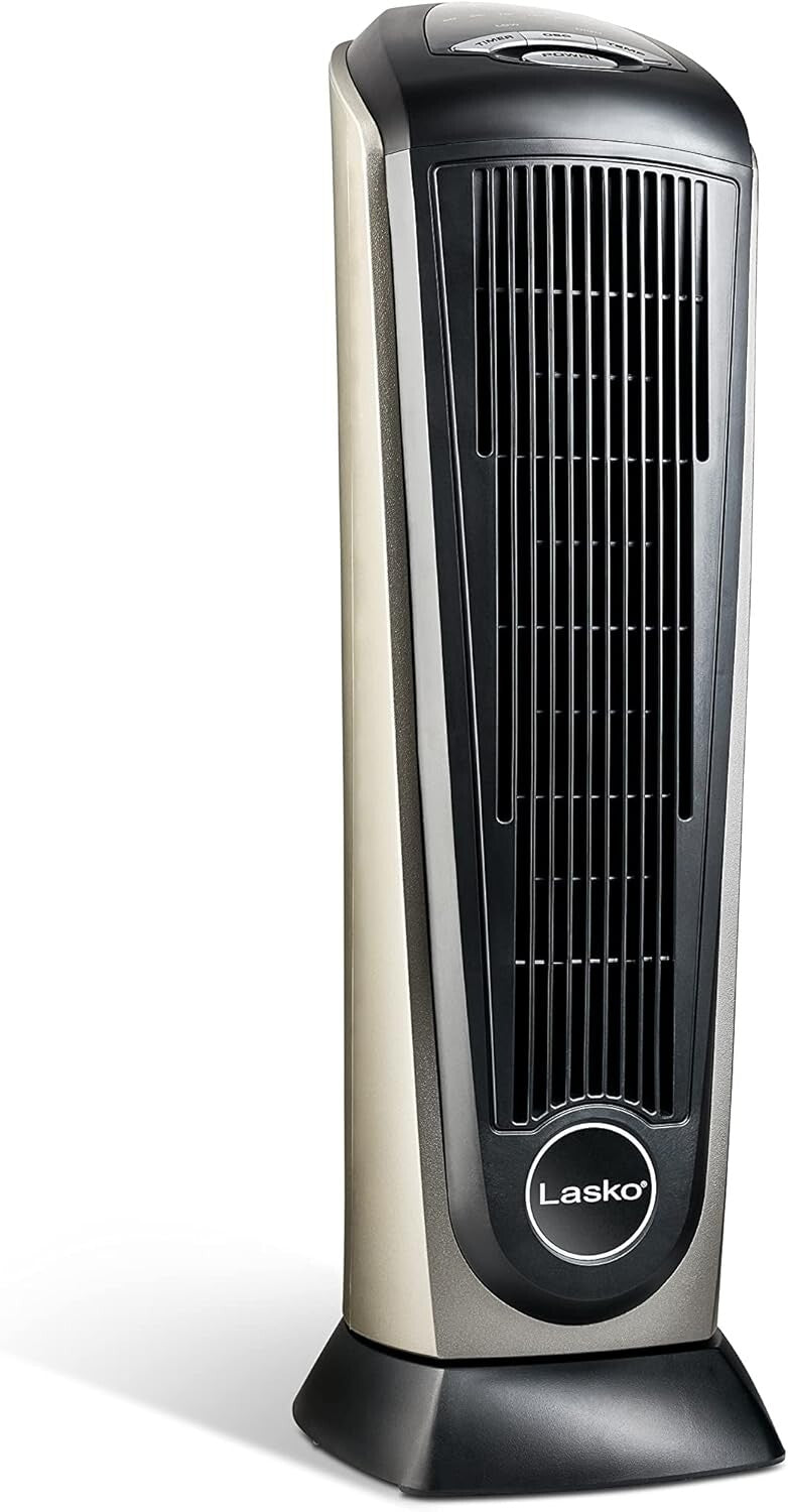 new Lasko 32" Ceramic Tower Space Heater with Timer Remote CT32791