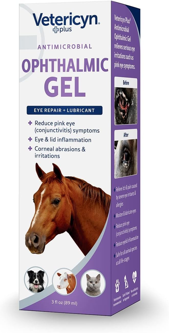 Vetericyn Plus Ophthalmic Gel Pet Eye Repair Lubricant Antibiotic Free