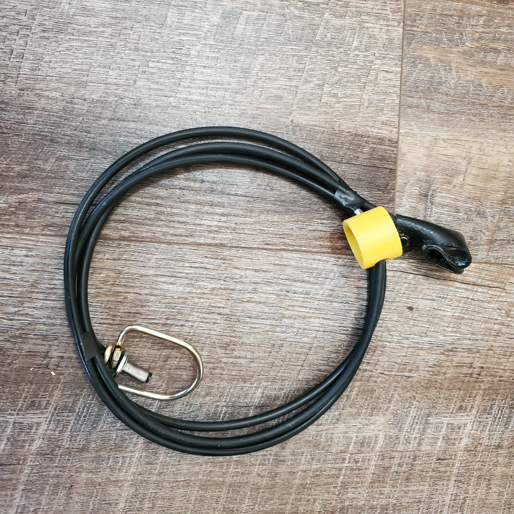 Poultry Tie Cords 7' nylon cord SLIP Hitch on Rubber Cord with Metal