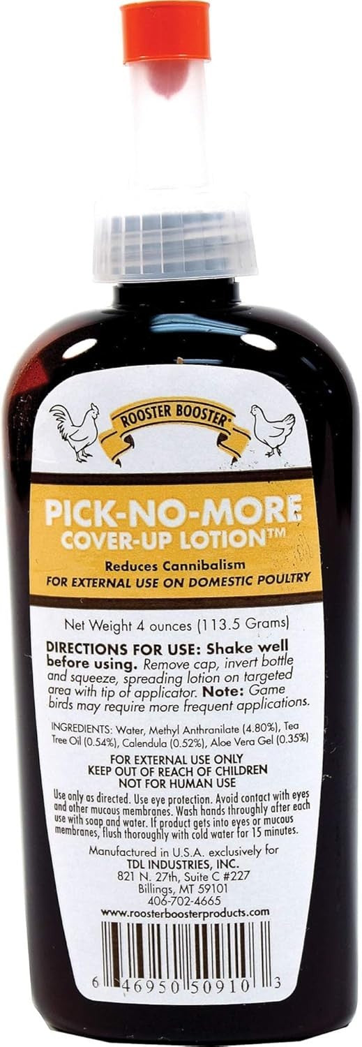 Pick No More Poultry Peck Control 4 oz Bottle Chicken Anti Pecking USA