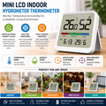 Mini LCD Hygrometer Thermometer Indoor Temperature Humidity Monitor