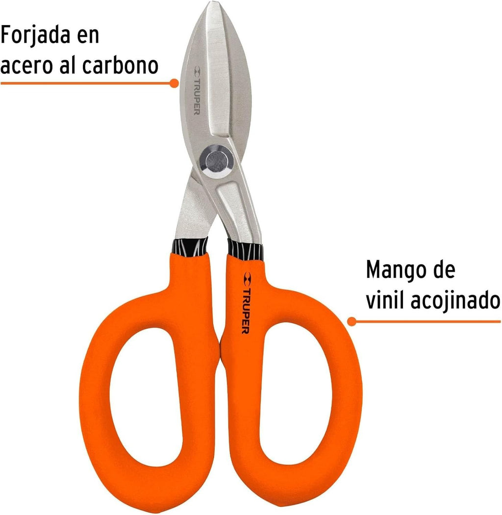 Truper Scissors Hojalatero 7' Gamefowl Tijeras Durable & Precision Tool for Game