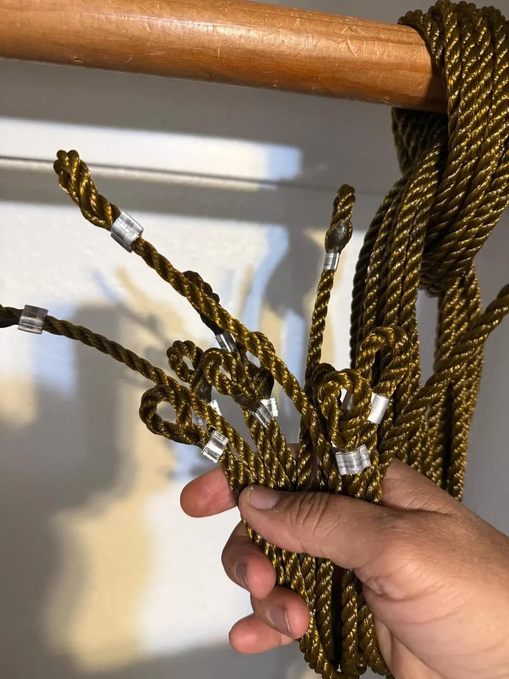 5 Tie Cords Calzas Poultry Botanas Chicken Gallos #12 (6mm x 7ft) Secure Clamp