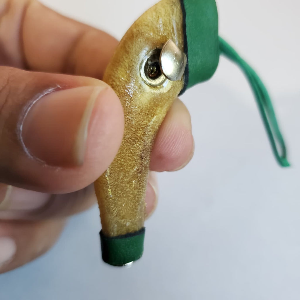 short cover rawhide  rubber band fastener  Mexican-style