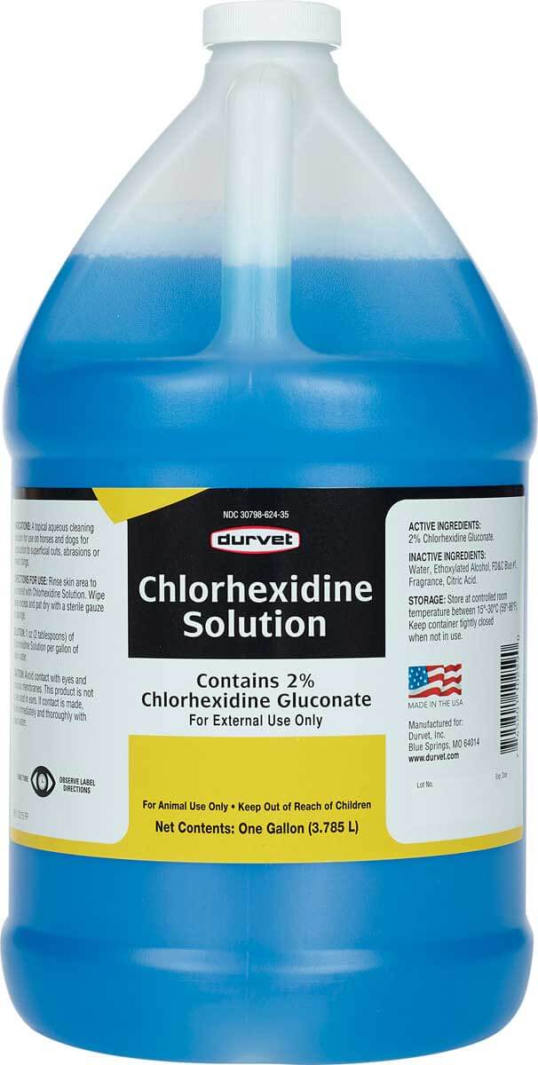Durvet Chlorhexidine 2% Solution Antiseptic a& Antimicrobial Disinfectant