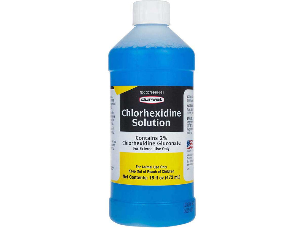 Durvet Chlorhexidine 2% Solution Antiseptic a& Antimicrobial Disinfectant