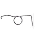 10 Pack Right Hand Cage Latches for Rabbit Quail Game Bird Chicken Cages J Clip Easy Install Wire Spring Door Latch Unpolished Stainless Steel Strong 4 J Clips or Hog Rings
