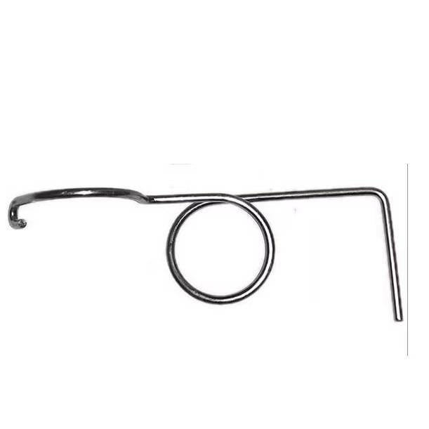 10 Pack Right Hand Cage Latches for Rabbit Quail Game Bird Chicken Cages J Clip Easy Install Wire Spring Door Latch Unpolished Stainless Steel Strong 4 J Clips or Hog Rings