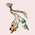 10 Pieces Set Calzas Amarradores Roosters Chickens Poultry Tie Cords 55 Inch Leather Pull Tight Adjustable Ends for Temporary Use with Easy Durable Hook