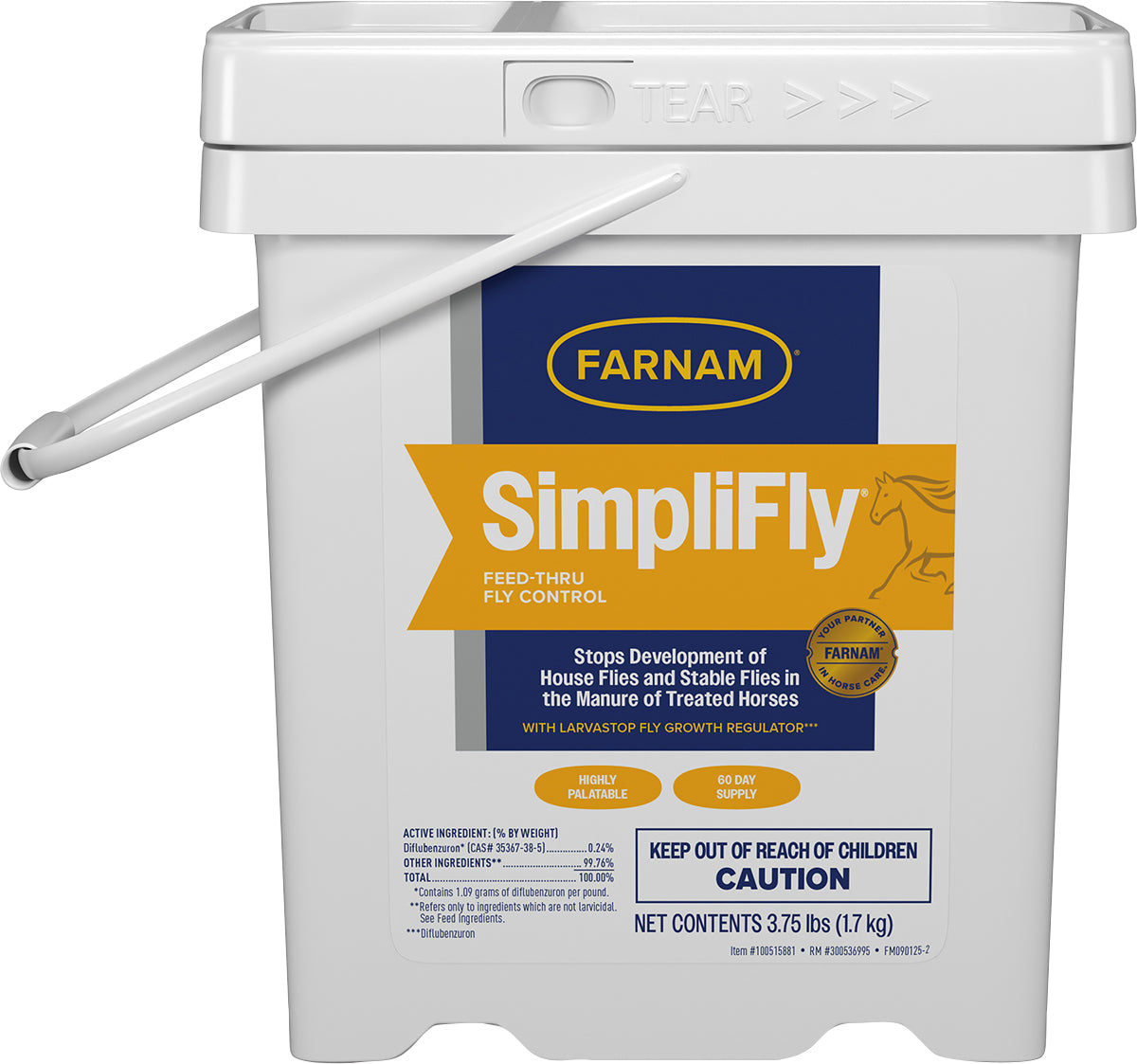 SimpliFly Feed Through Fly Control for Horses, Breaks the Fly Life Cycle