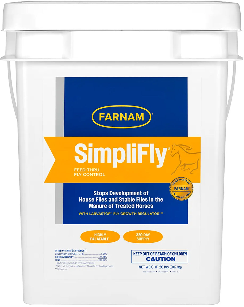 SimpliFly Feed Through Fly Control for Horses, Breaks the Fly Life Cycle