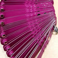 purple Botanas Chicken Gallos Poultry Leg Bands 100Pcs Rings for Farm Identification Rust-Proof Waterproof Breeding Tools Numbered Easy Identification