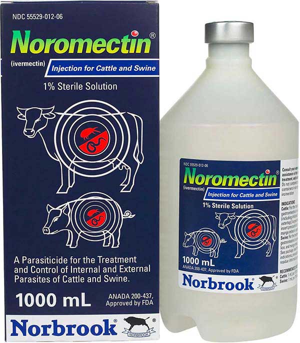 Noromectin Injection for Cattle & Swine 1000ml