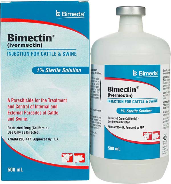 Bimectin Injection 1% for Cattle & Swine 500ml
